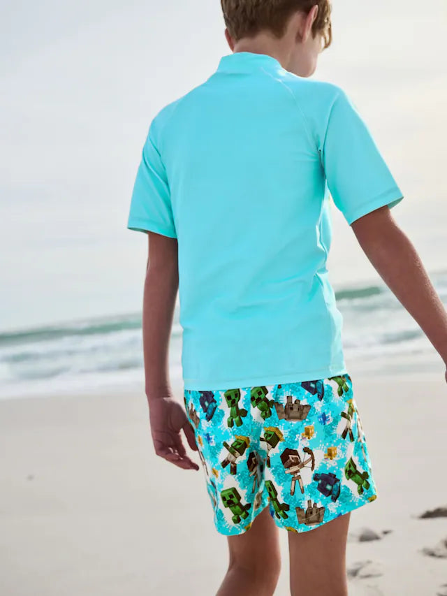 |BigBoy| Rash Vest Do Minecraft (3-16 anos) (3-16 anos)