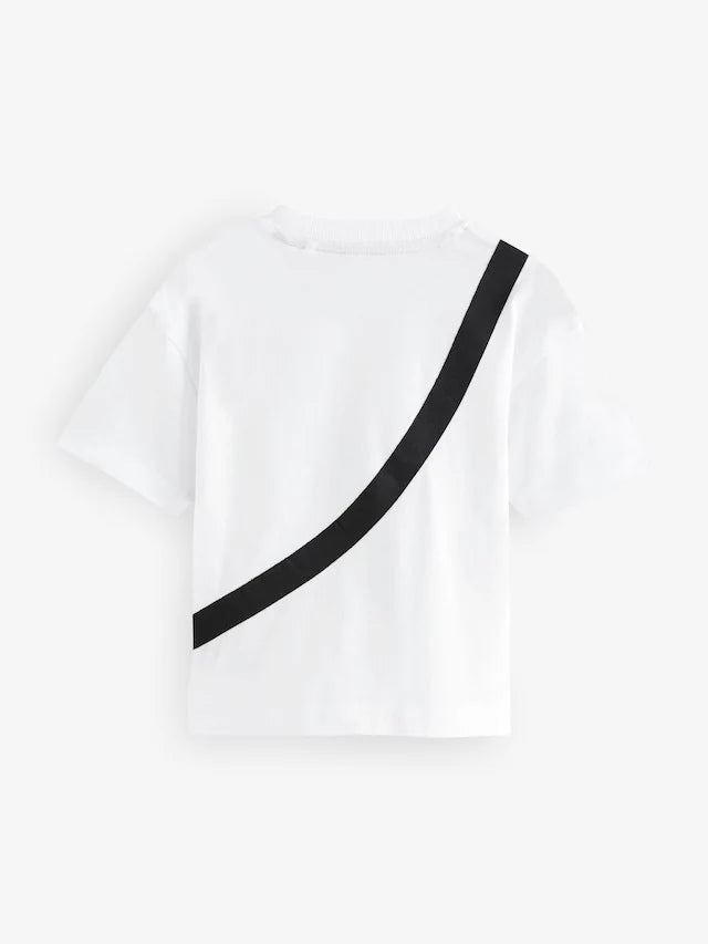 |Boy| Camiseta Branca Mickey Mouse Manga Curta 100% Algodão (3 meses a 8 anos)