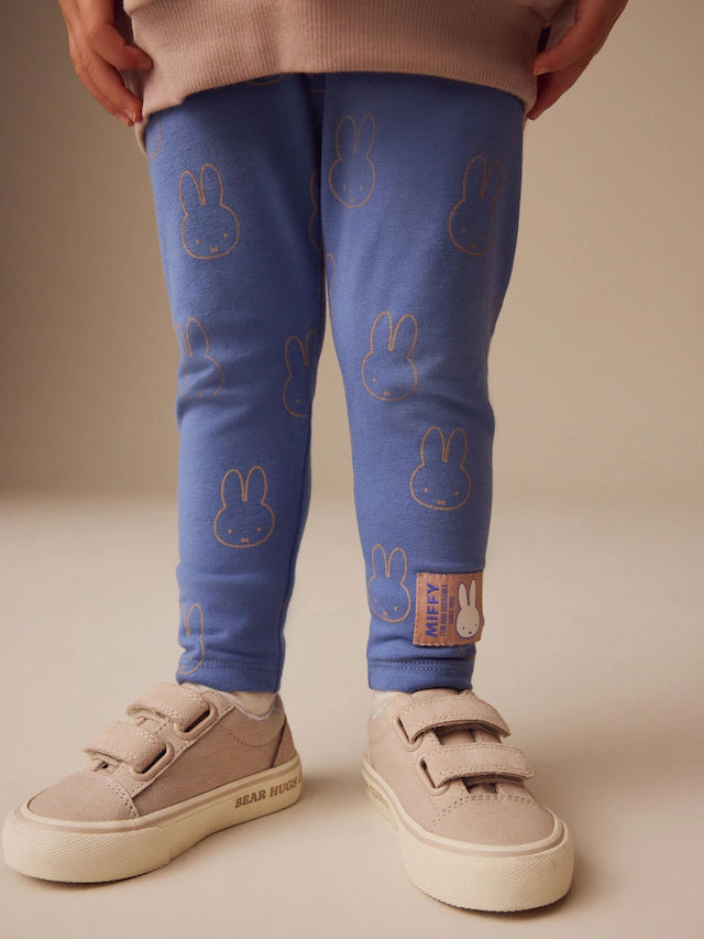 |Girl| Conjunto De Camiseta e Leggings 100% Algodão Miffy Rosa Claro Manga Comprida (3 meses a 7 anos)