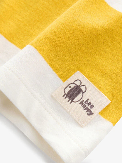 |Girl| Camiseta Manga Longa Yellow Bee 100% Algodão (3 meses a 7 anos)