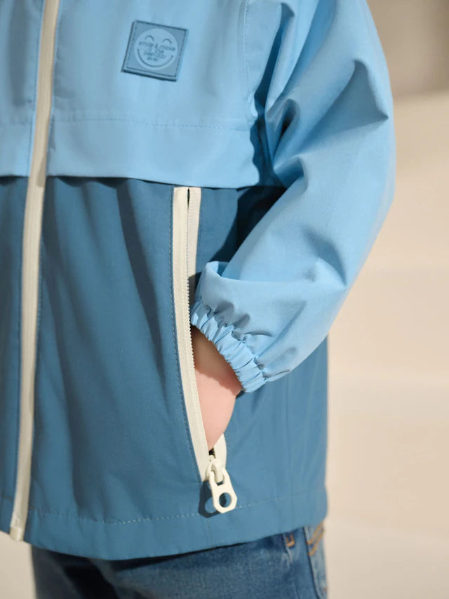 |Boy| Casaco Anorak Leve e Impermeável Azul (3 meses a 7 anos)