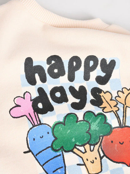 |BabyBoy| Conjunto De Moletom e Calça Jogger 100% Algodão Bright Veg Baby 2 Peças