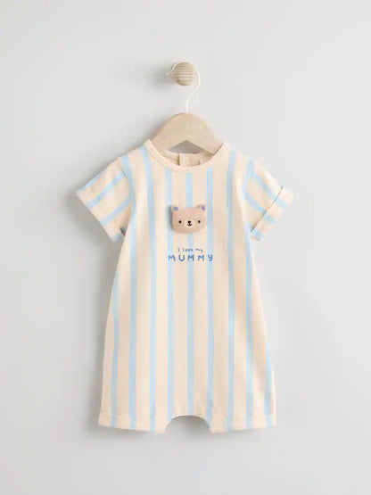 |BabyBoy| Macacão De Bebê Em Malha Neutra