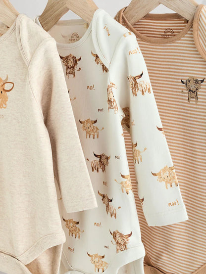 |BabyBoy| Pacote Com 3 Macacões Neutros Hamish Baby 100% Algodão