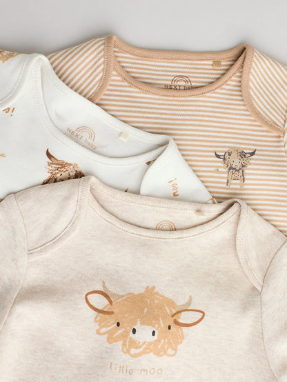 |BabyBoy| Pacote Com 3 Macacões Neutros Hamish Baby 100% Algodão