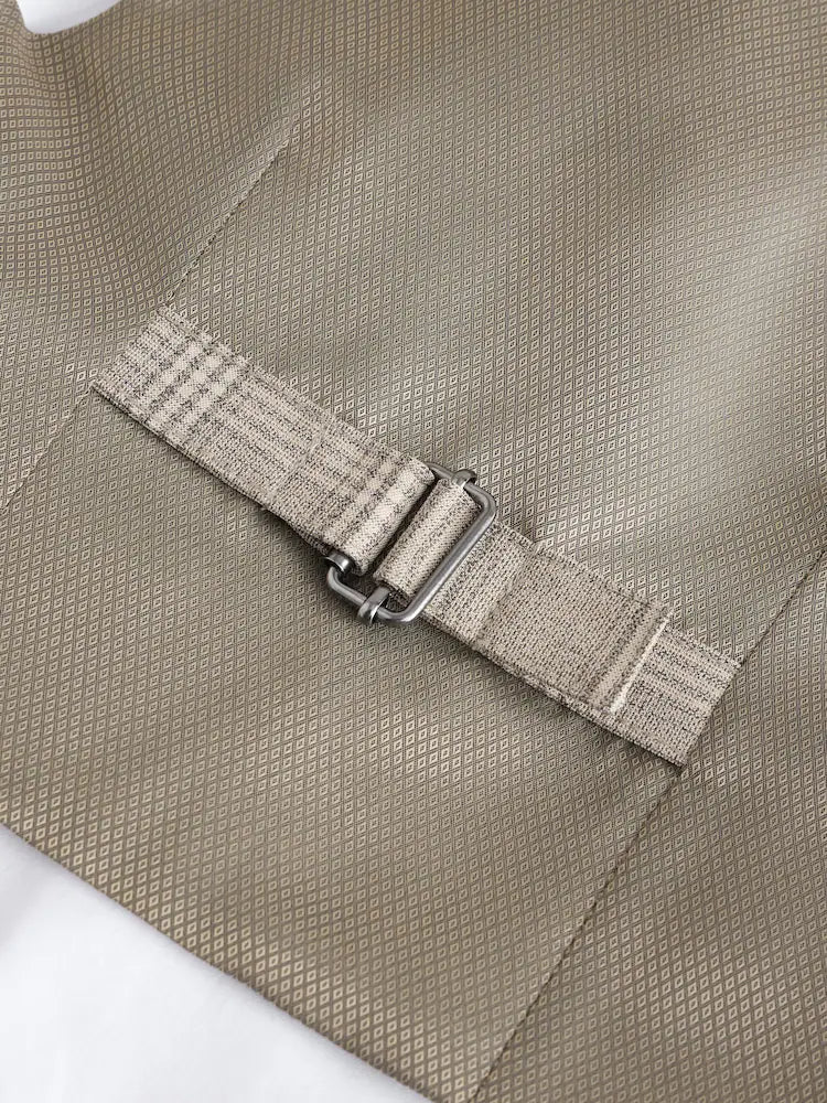 |Boy| Conjunto De Colete Xadrez Neutro Com Camisa e Gravata Borboleta (3 meses a 7 anos)