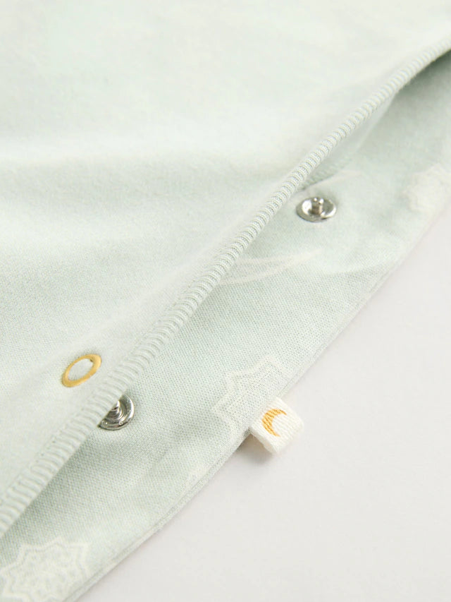 |BabyGirl| Macacão De Dormir Para Bebê Ramadan 100% Algodão Verde Sálvia (0 meses a 2 anos)