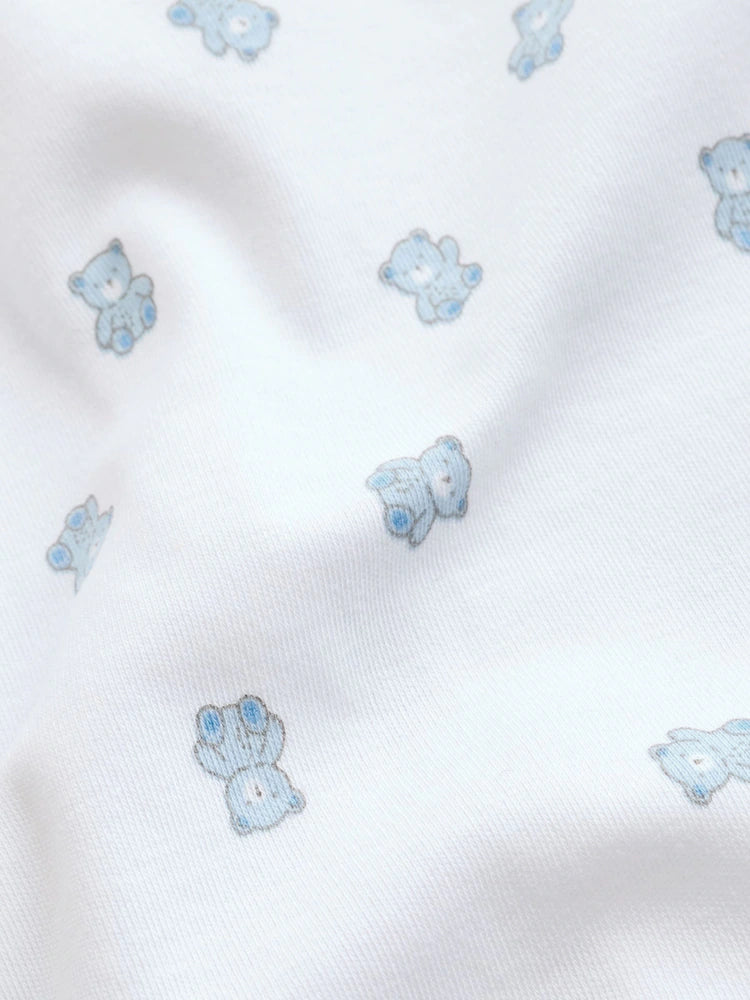 |BabyBoy| Conjunto De 3 Macacões Azuis Com Zíper Duplo Para Bebês (0 meses a 3 anos)