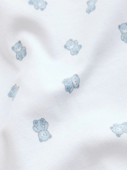 |BabyBoy| Conjunto De 3 Macacões Azuis Com Zíper Duplo Para Bebês (0 meses a 3 anos)