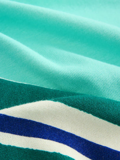 |Boy| Conjunto De Camiseta De Manga Curta Verde Menta e Shorts Estampados (3 meses a 7 anos)