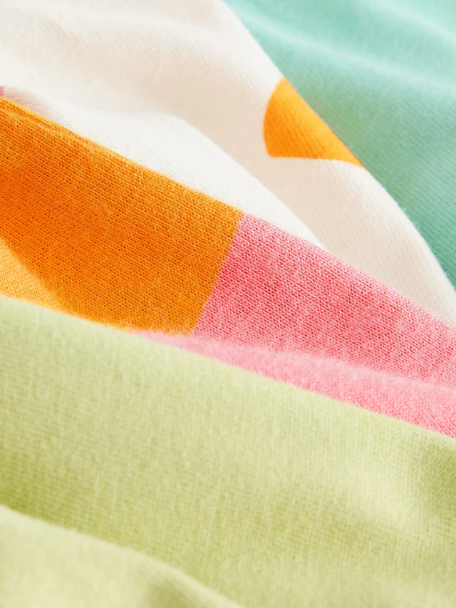 |Girl| Camisetas De Manga Curta Azul Turquesa 100% Algodão, Pacote Com 4 (3 meses a 7 anos)