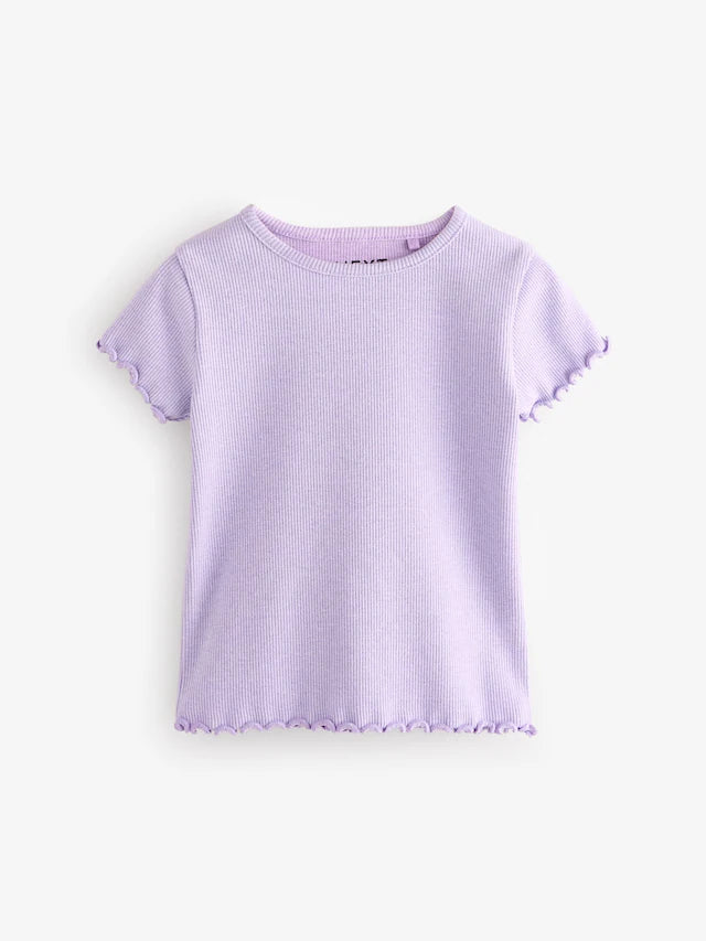 |Girl| Pacote De 5 Camisetas De Manga Curta Arco-Iris (3 meses a 7 anos)