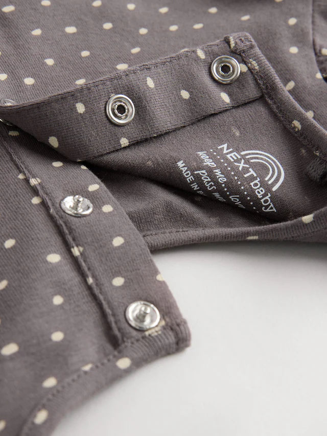 |BabyGirl| Tops Estampados De Coração Rosa/Cinza Para Bebês, Pacote Com 4 Unidades