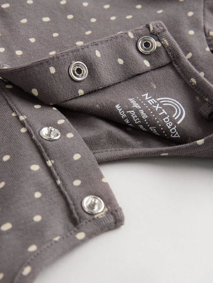 |BabyGirl| Tops Estampados De Coração Rosa/Cinza Para Bebês, Pacote Com 4 Unidades