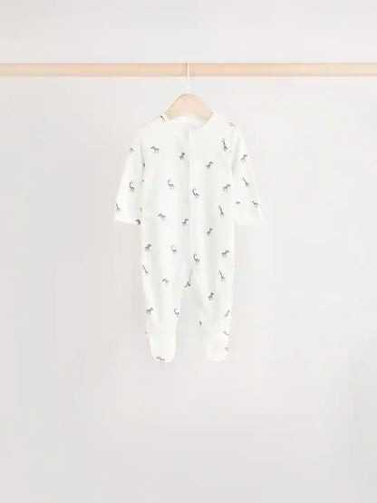 |BabyBoy| Macacão De Dormir 100% Algodão Verde Para Bebês, Pacote Com 5 Unidades (0 meses a 2 anos)