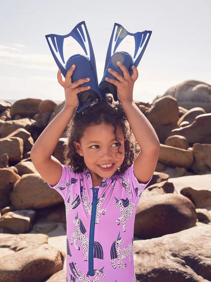|Girl| Maiô Sunsafe Unicórnio Roxo (3 meses a 10 anos)