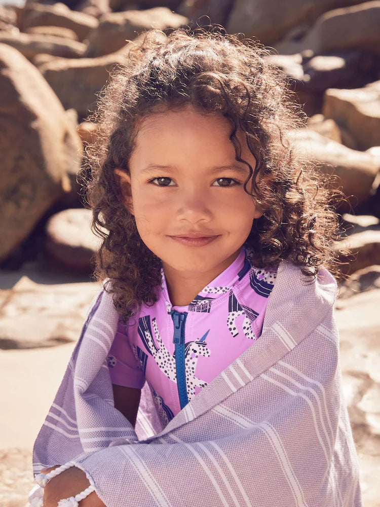 |Girl| Maiô Sunsafe Unicórnio Roxo (3 meses a 10 anos)