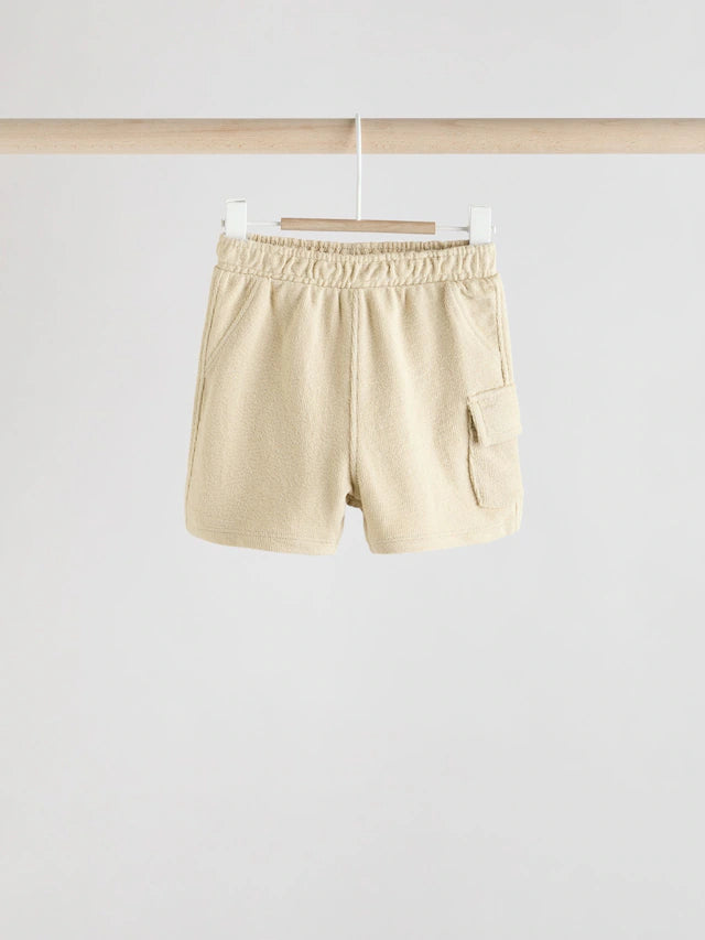 |BabyBoy| Shorts De Bebê Mono Checkerboard Jersey 100% Algodão, Pacote Com 3