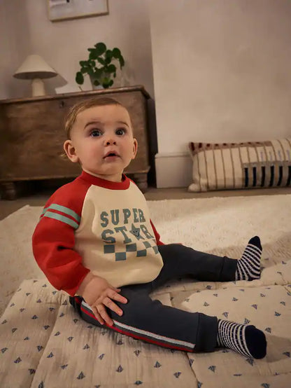 |BabyBoy| Conjunto De Moletom e Calça Jogger 100% Algodão Cinza Carvão Para Bebê, 2 Peças