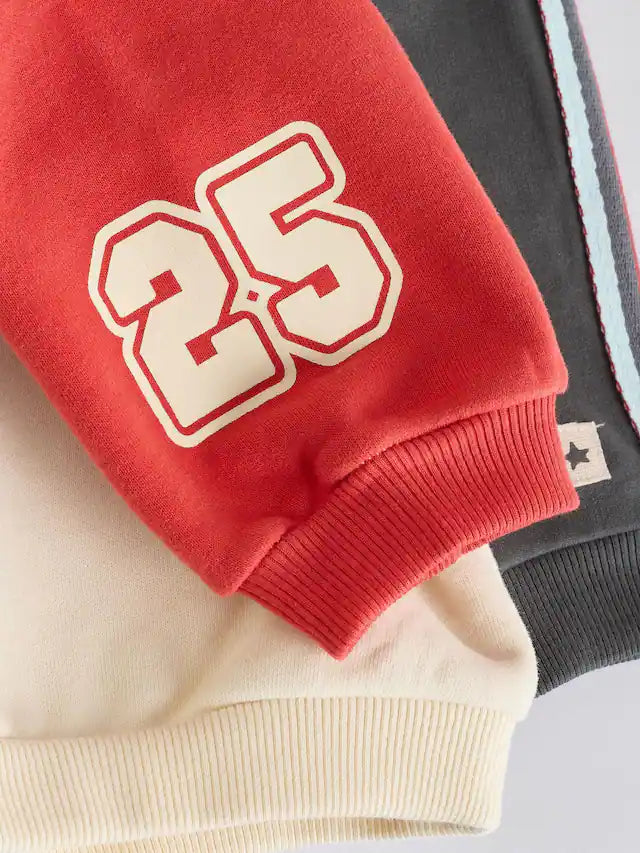 |BabyBoy| Conjunto De Moletom e Calça Jogger 100% Algodão Cinza Carvão Para Bebê, 2 Peças