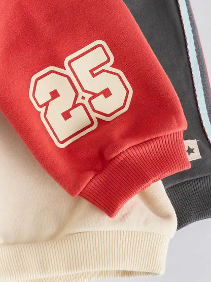 |BabyBoy| Conjunto De Moletom e Calça Jogger 100% Algodão Cinza Carvão Para Bebê, 2 Peças