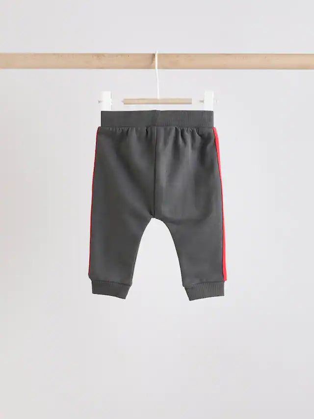 |BabyBoy| Conjunto De Moletom e Calça Jogger 100% Algodão Cinza Carvão Para Bebê, 2 Peças
