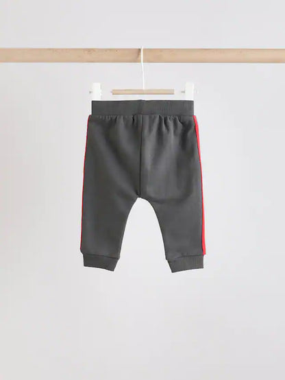 |BabyBoy| Conjunto De Moletom e Calça Jogger 100% Algodão Cinza Carvão Para Bebê, 2 Peças