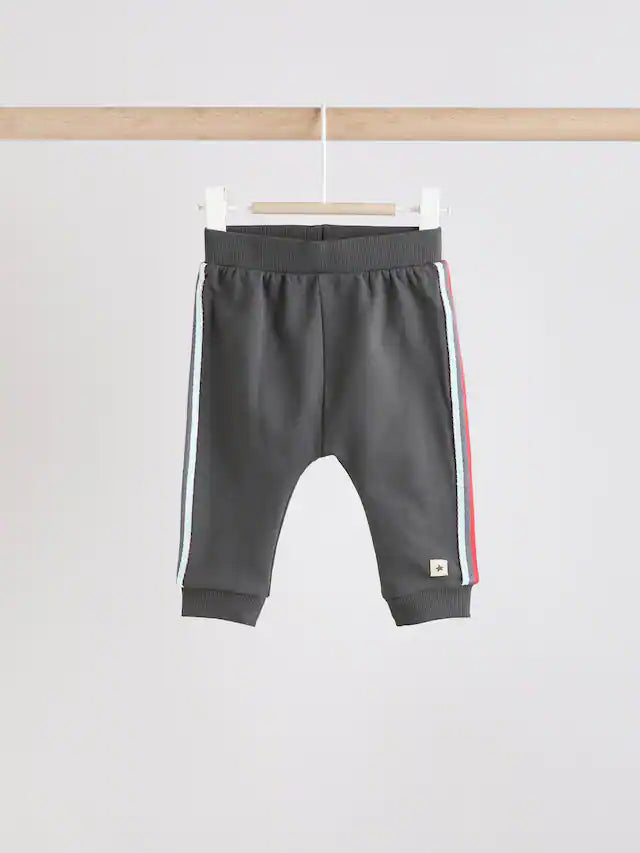 |BabyBoy| Conjunto De Moletom e Calça Jogger 100% Algodão Cinza Carvão Para Bebê, 2 Peças