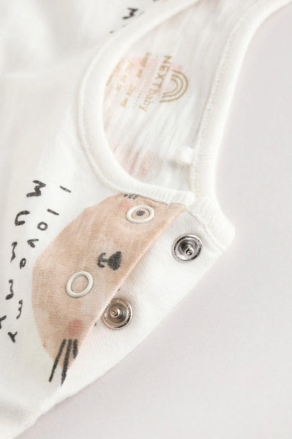 |BabyGirl| Macacão Ecru I Love My Mummy Baby 100% Algodão (0-18 meses)