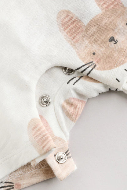 |BabyGirl| Macacão Ecru I Love My Mummy Baby 100% Algodão (0-18 meses)