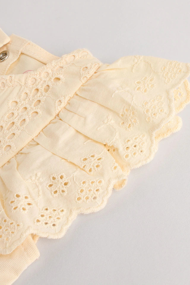 |BabyGirl| Pacote Com 3 Macacões Neutros Para Bebês Bloomer 100% Algodão