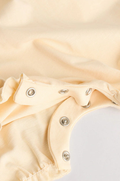 |BabyGirl| Pacote Com 3 Macacões Neutros Para Bebês Bloomer 100% Algodão