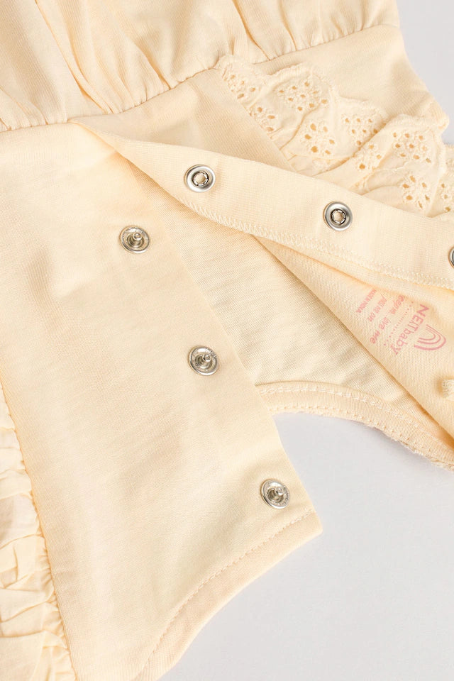 |BabyGirl| Pacote Com 3 Macacões Neutros Para Bebês Bloomer 100% Algodão