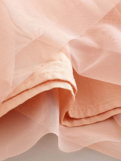 |Girl| Vestido De Malha Bordado Rosa (3 meses a 8 anos)