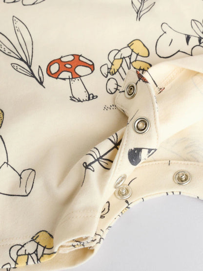 |BabyGirl| Macacão bebê Winnie The Pooh amarelo/branco 100% algodão, pacote com 2 (0 meses a 3 anos)