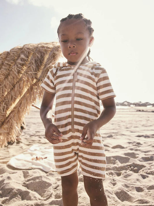 |Girl| Toalha Neutra Com Zíper 100% Algodão Tudo Em um (3 meses a 7 anos)