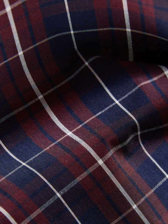 |BigBoy| Camisa Xadrez De Algodão Manga Comprida Roxo Ameixa (3-16 anos)