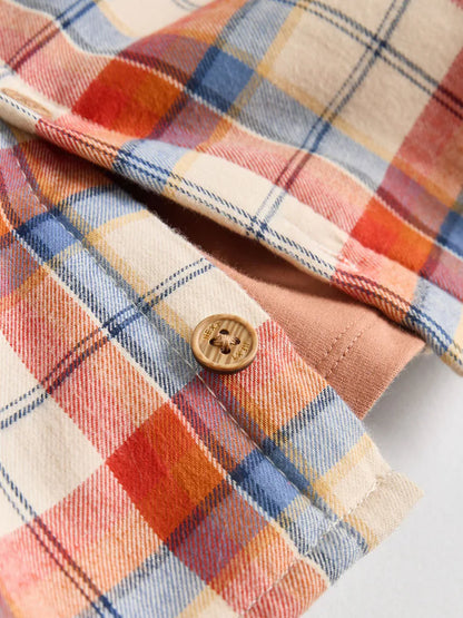 |BabyBoy| Conjunto De 3 Peças De Blusa e Calça Shacket Marrom/Azul Marinho Para Bebê (0 meses a 2 anos)