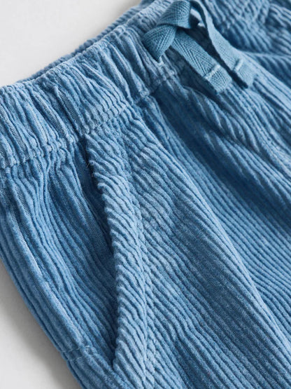 |BabyBoy| Conjunto De 3 Peças De Blusa e Calça Shacket Marrom/Azul Marinho Para Bebê (0 meses a 2 anos)