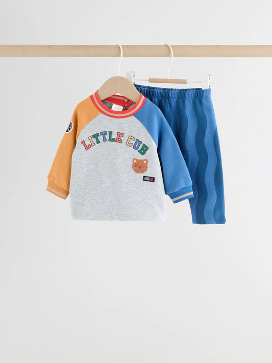 |BabyBoy| Conjunto De Blusa e Calça De Moletom Bright Little Cub Baby (0 meses a 2 anos)