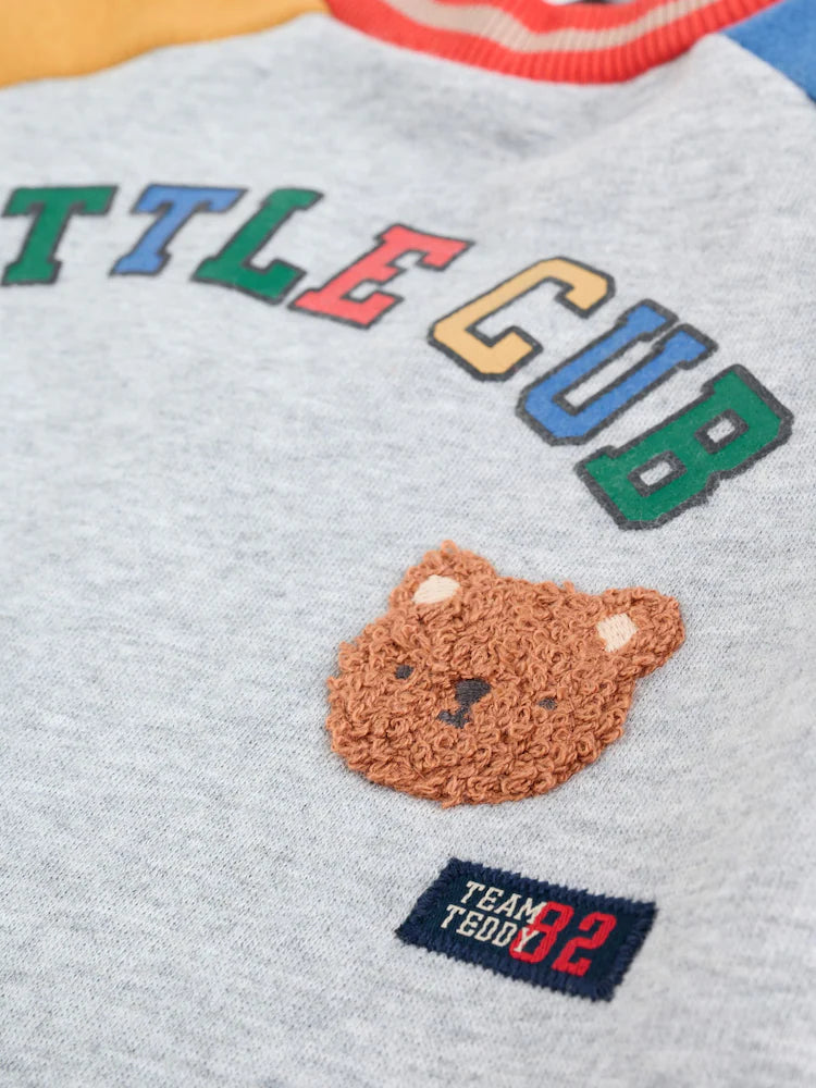 |BabyBoy| Conjunto De Blusa e Calça De Moletom Bright Little Cub Baby (0 meses a 2 anos)