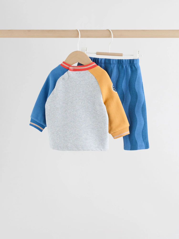 |BabyBoy| Conjunto De Blusa e Calça De Moletom Bright Little Cub Baby (0 meses a 2 anos)