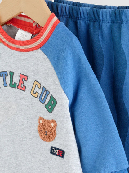 |BabyBoy| Conjunto De Blusa e Calça De Moletom Bright Little Cub Baby (0 meses a 2 anos)