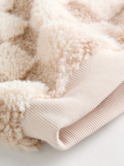 |BabyBoy| Conjunto De Blusa e Calça De Moletom Xadrez Neutro Para Bebês (0 meses a 2 anos)