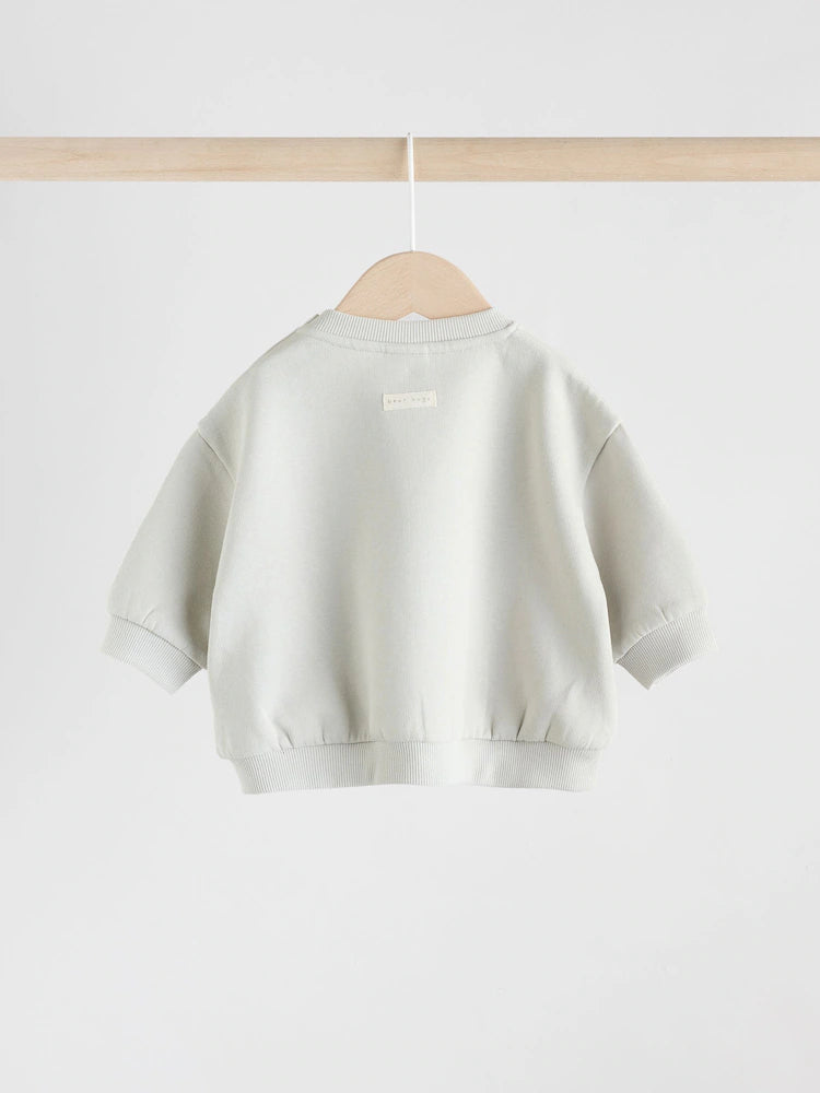 |BabyBoy| Conjunto De Moletom Com Capuz e Leggings Grey Bear Para Bebê (0 meses a 2 anos)