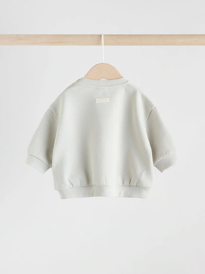 |BabyBoy| Conjunto De Moletom Com Capuz e Leggings Grey Bear Para Bebê (0 meses a 2 anos)