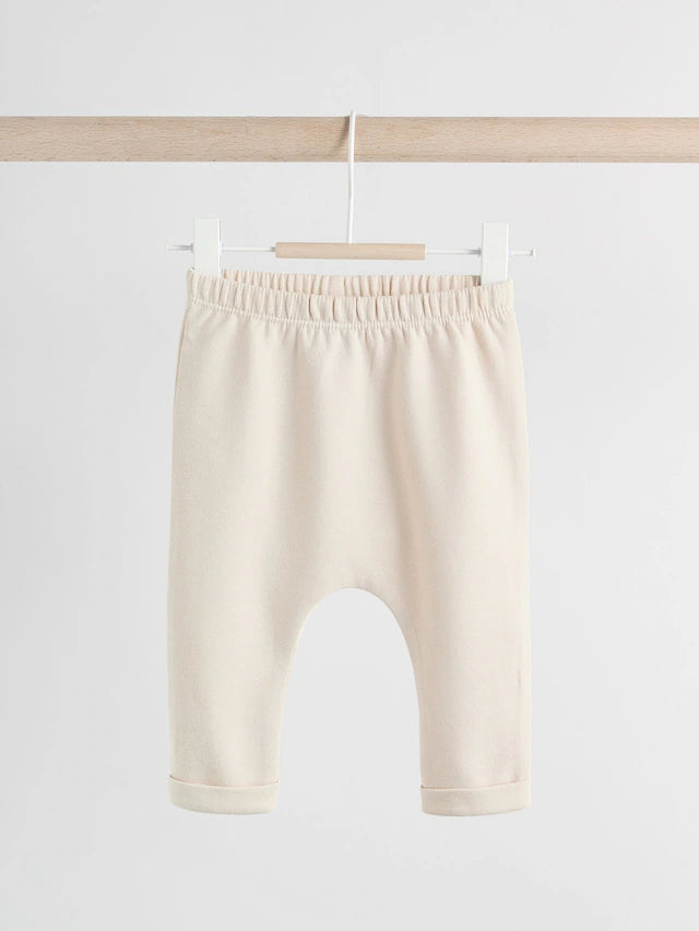 |BabyBoy| Leggings Neutral Bear Baby 100% Algodão, Pacote Com 2 (0 meses a 2 anos)