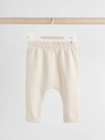 |BabyBoy| Leggings Neutral Bear Baby 100% Algodão, Pacote Com 2 (0 meses a 2 anos)