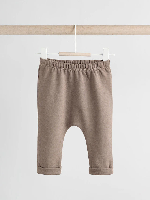 |BabyBoy| Leggings Neutral Bear Baby 100% Algodão, Pacote Com 2 (0 meses a 2 anos)