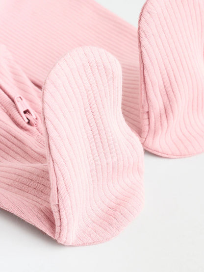 |BabyGirl| Pacote Com 5 Macacões Rosa e 3 Macacões Com Zíper Bidirecional Para Bebês (0 a 2 anos)